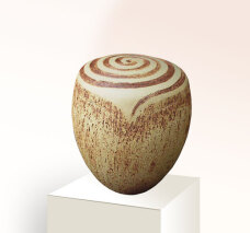 Einzigartige Keramik Urne mit Lebensspirale