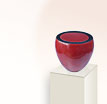 Moderne Keramikurne Maccario: Rote Design Raku Urne