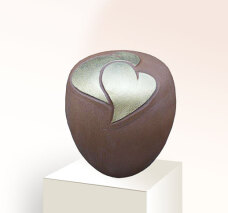 Edles Urnendesign aus Keramik mit Herz