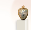 Urne mit Taube Floretta: Keramik Urnenmodell aus Ungarn
