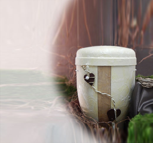 Marsala Bio-Urne aus Naturmaterial